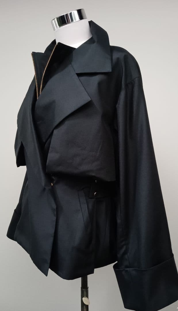 専用　エポカグログラン タフタ トレンチコートブラック 新品