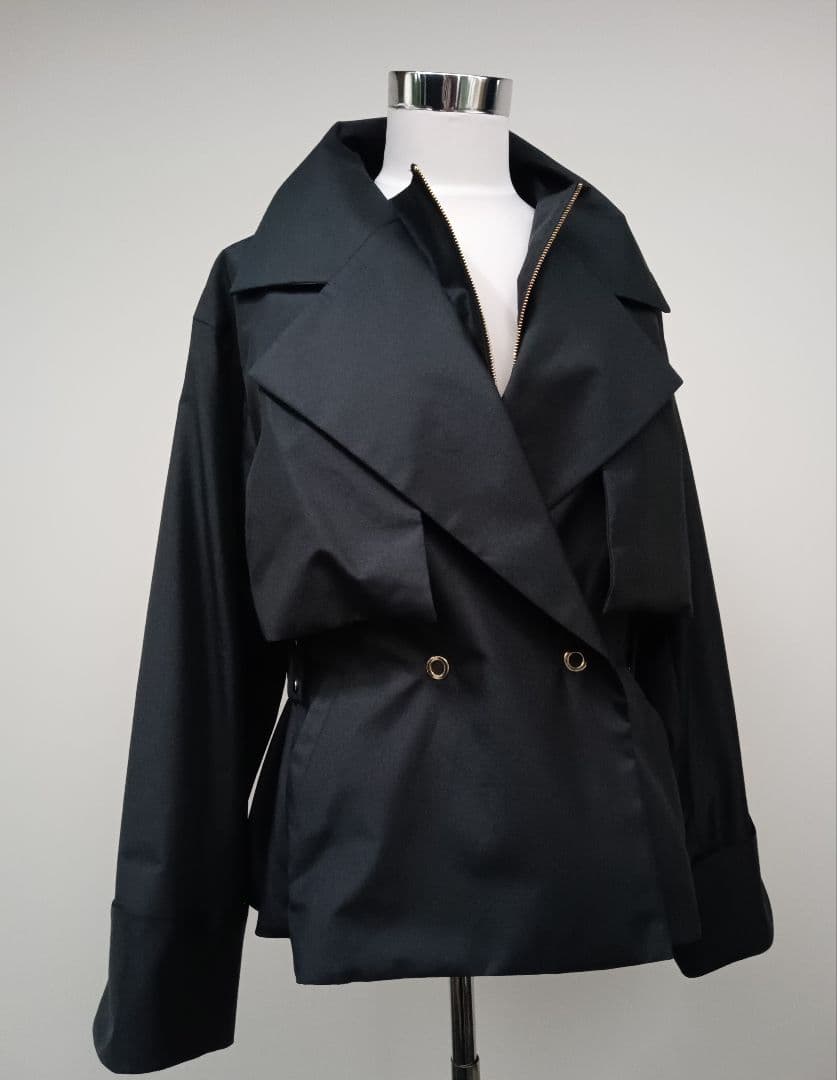 専用　エポカグログラン タフタ トレンチコートブラック 新品