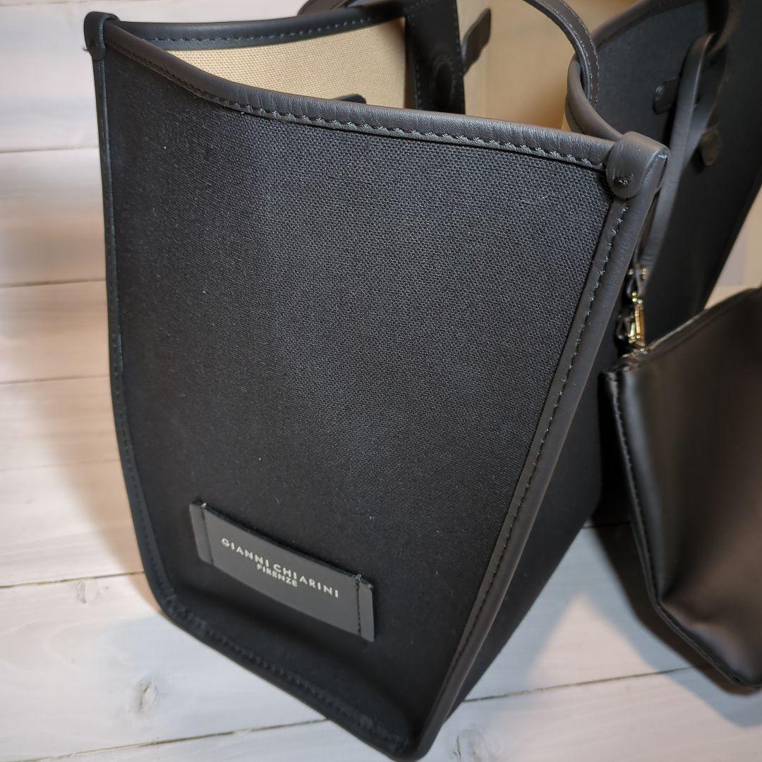 【極美品】ジャンニ キアリーニ マルッチェラ 黒 トートバッグ