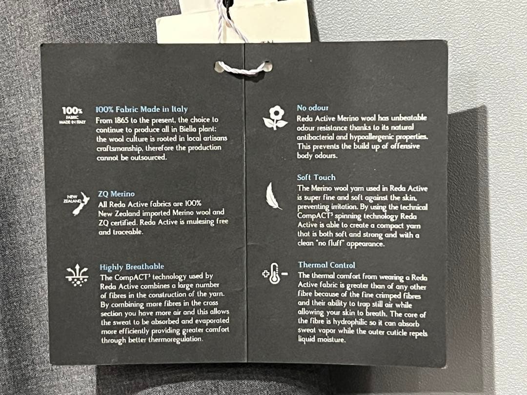 新品未使用 トゥモローランド ウールスラックス　REDA イタリア生地 50