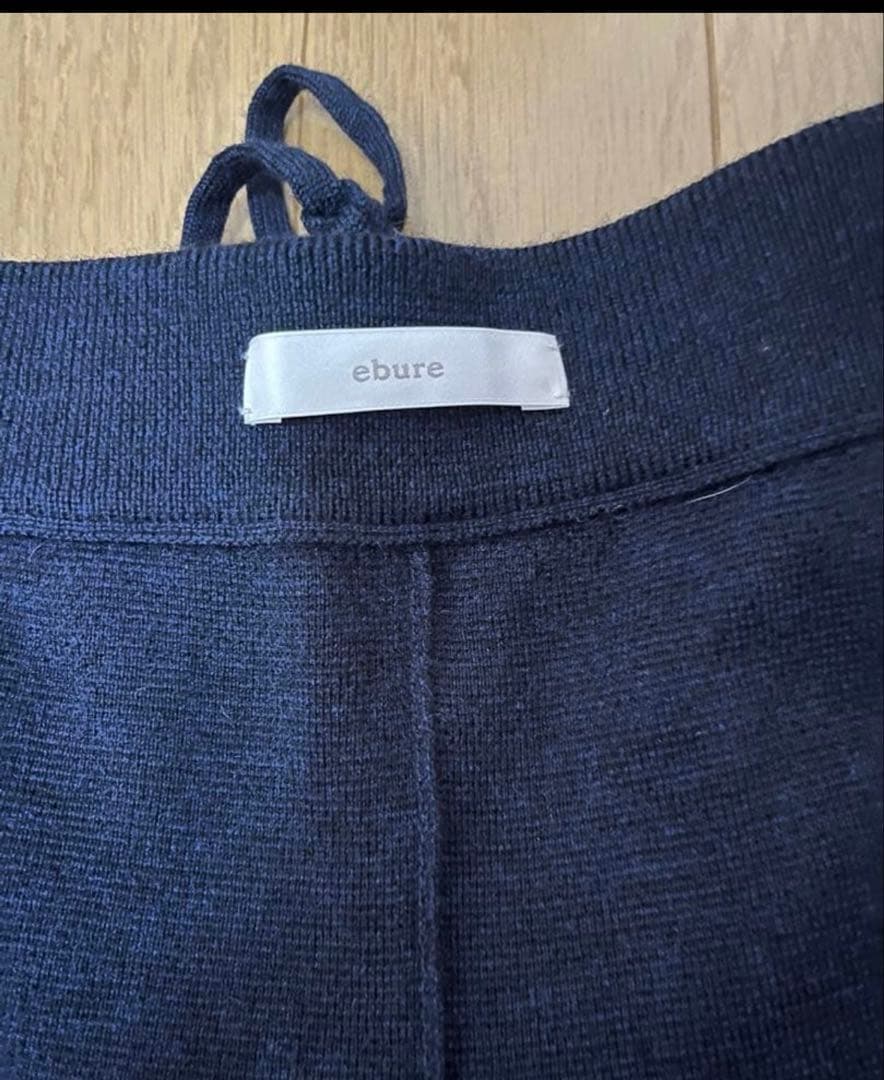 ロンハーマン購入 ebure ニットパンツ ネイビー サイズ36