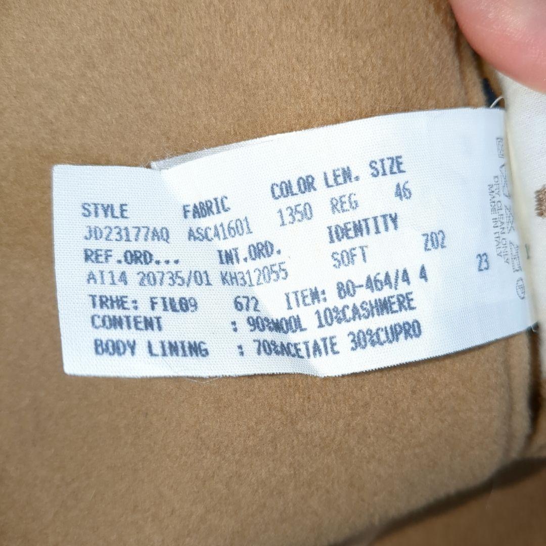 美品 ラルディーニ チェスターコート カシミヤ混 ブートニエール 46サイズ