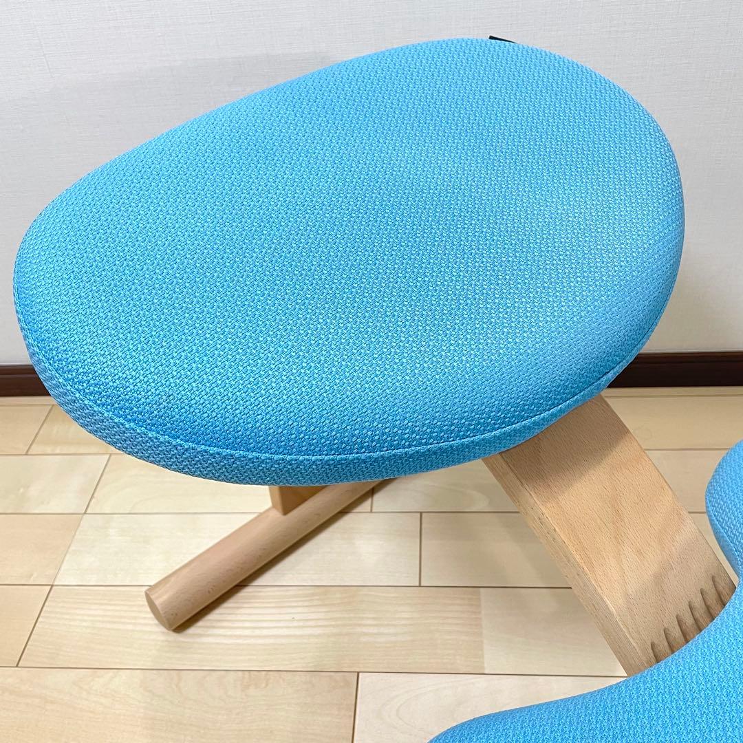 バランスラボ バランスチェア バランスイージー ライトブルー 中古美品