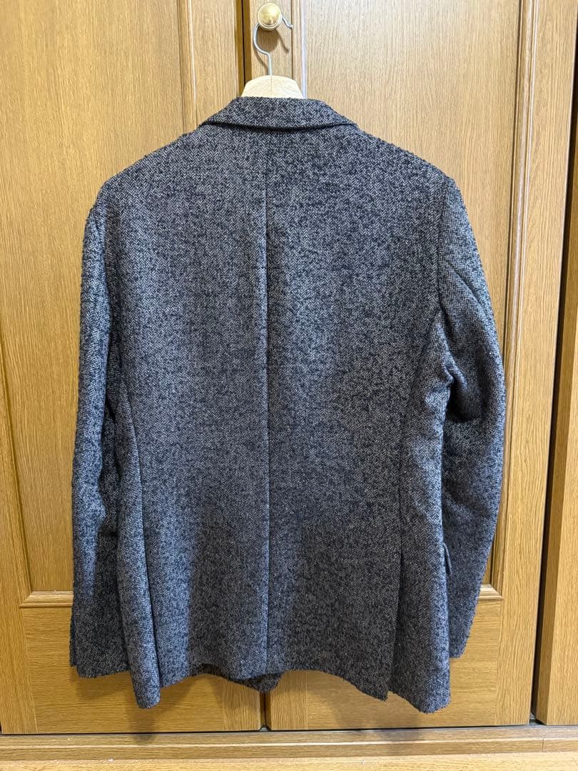 TOMORROWLAND ファンシーツイード2Bピークドラペルジャケット 48