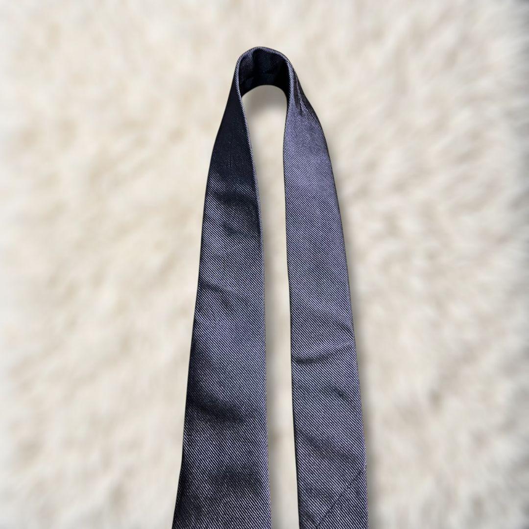 【未使用級✨】現行 USA製 ブルックスブラザーズ ソリッドタイ 濃紺 レップ織
