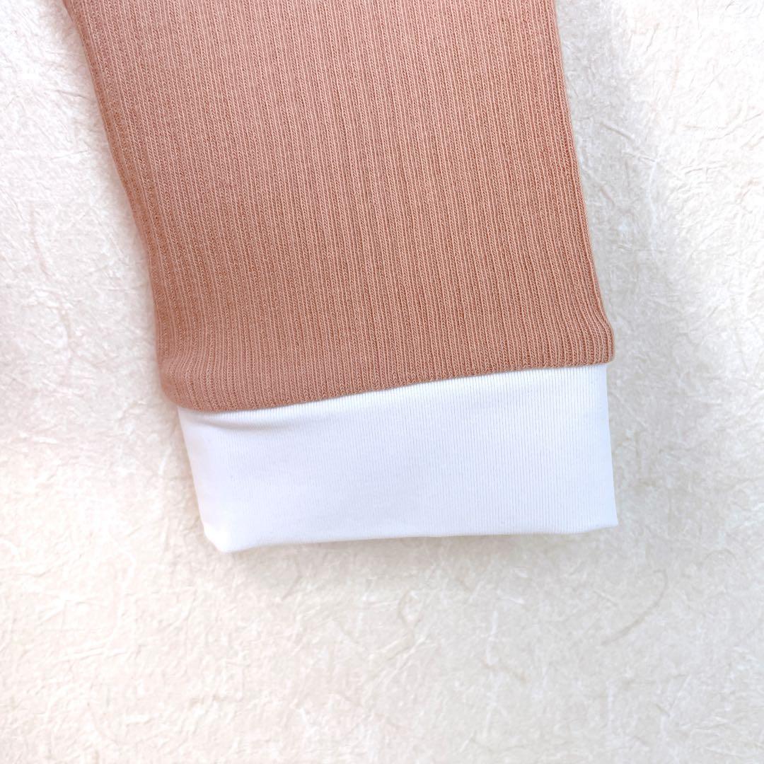 ２５FW【新品未使用 アルチビオ】配色リブサイド切り替えプルオーバー38号