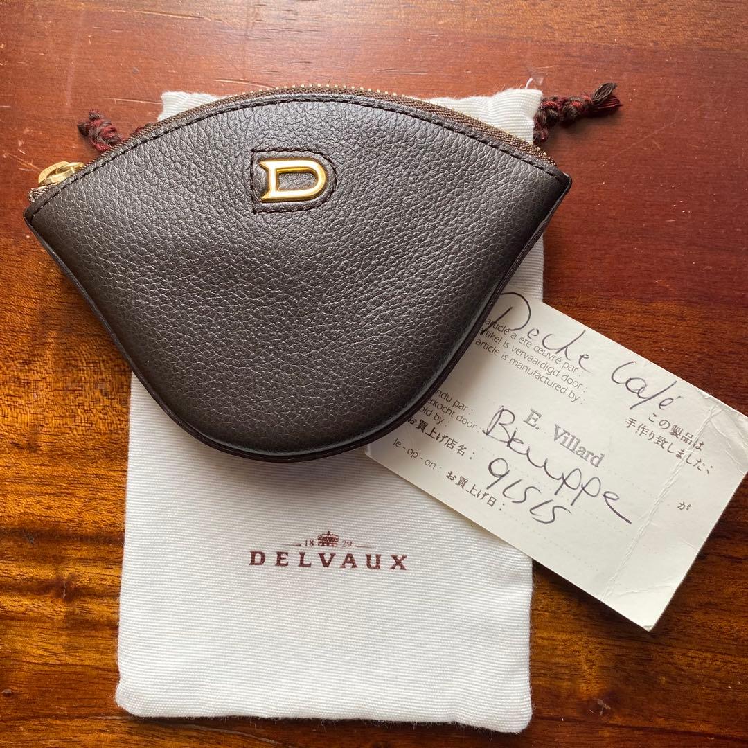 【未使用保管品】DELVAUX デルヴォー ケース ポーチ ダークブラウン