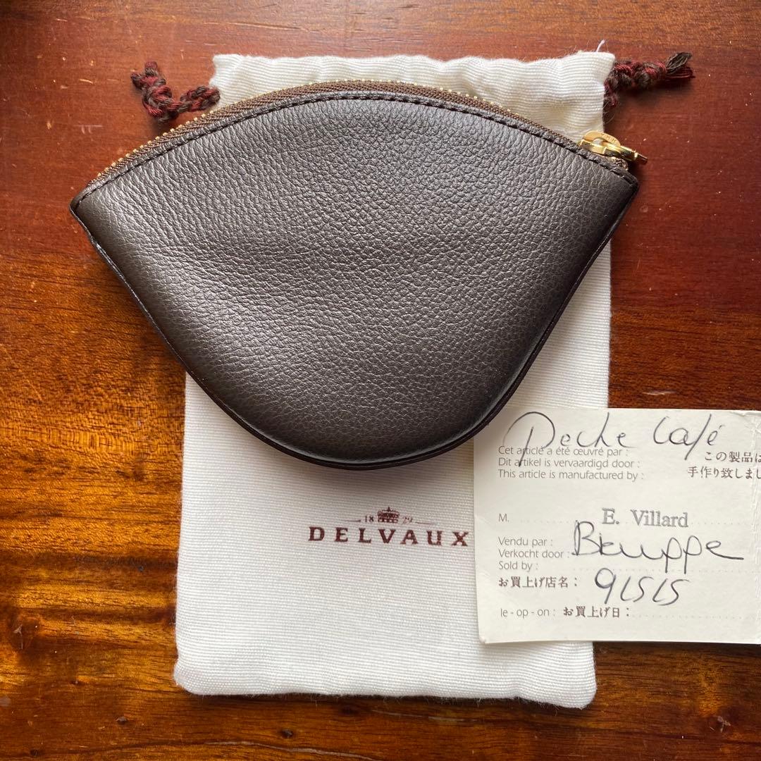 【未使用保管品】DELVAUX デルヴォー ケース ポーチ ダークブラウン