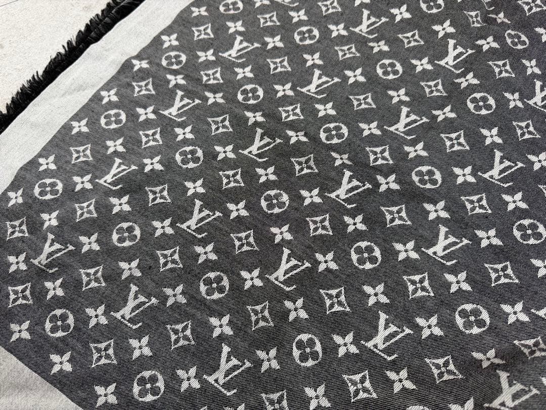 ルイヴィトン モノグラムデニム 大判 ショール M71378
