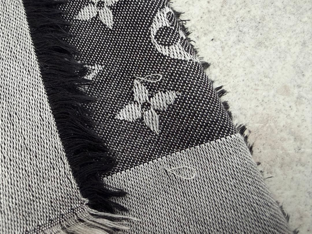 ルイヴィトン モノグラムデニム 大判 ショール M71378