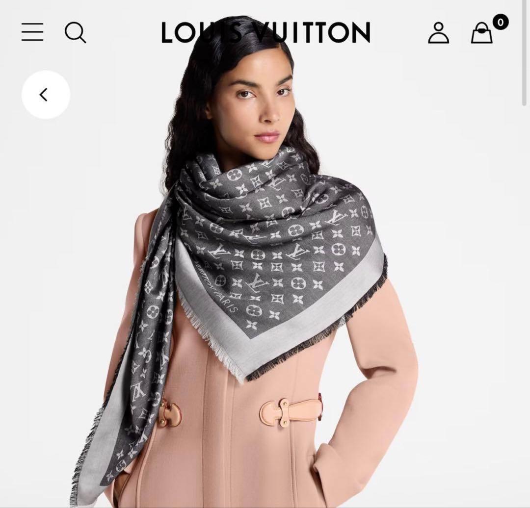 ルイヴィトン モノグラムデニム 大判 ショール M71378