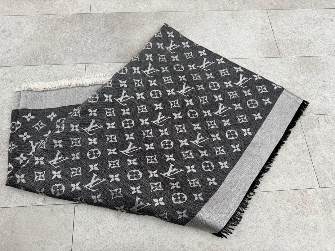 ルイヴィトン モノグラムデニム 大判 ショール M71378