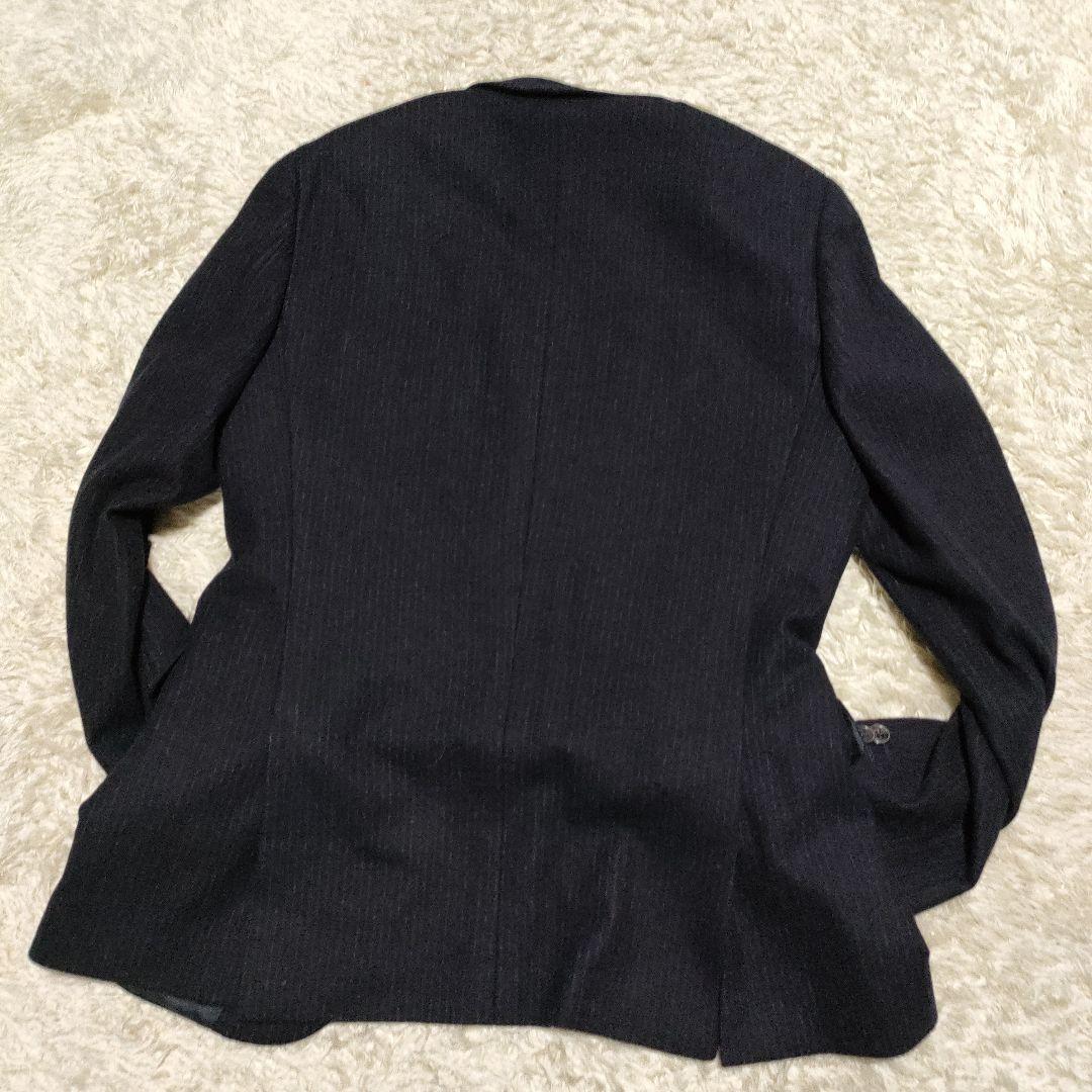 UNIQLO +J ネイビーストライプ　ウール　セットアップスーツ　Мサイズ