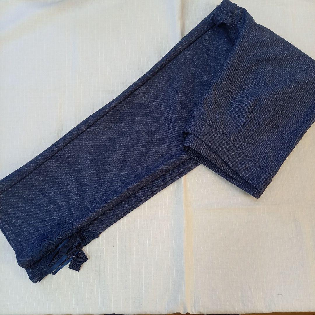 スーパービューティー　デニム風裏起毛パンツ　42サイズ　新品タグ付き