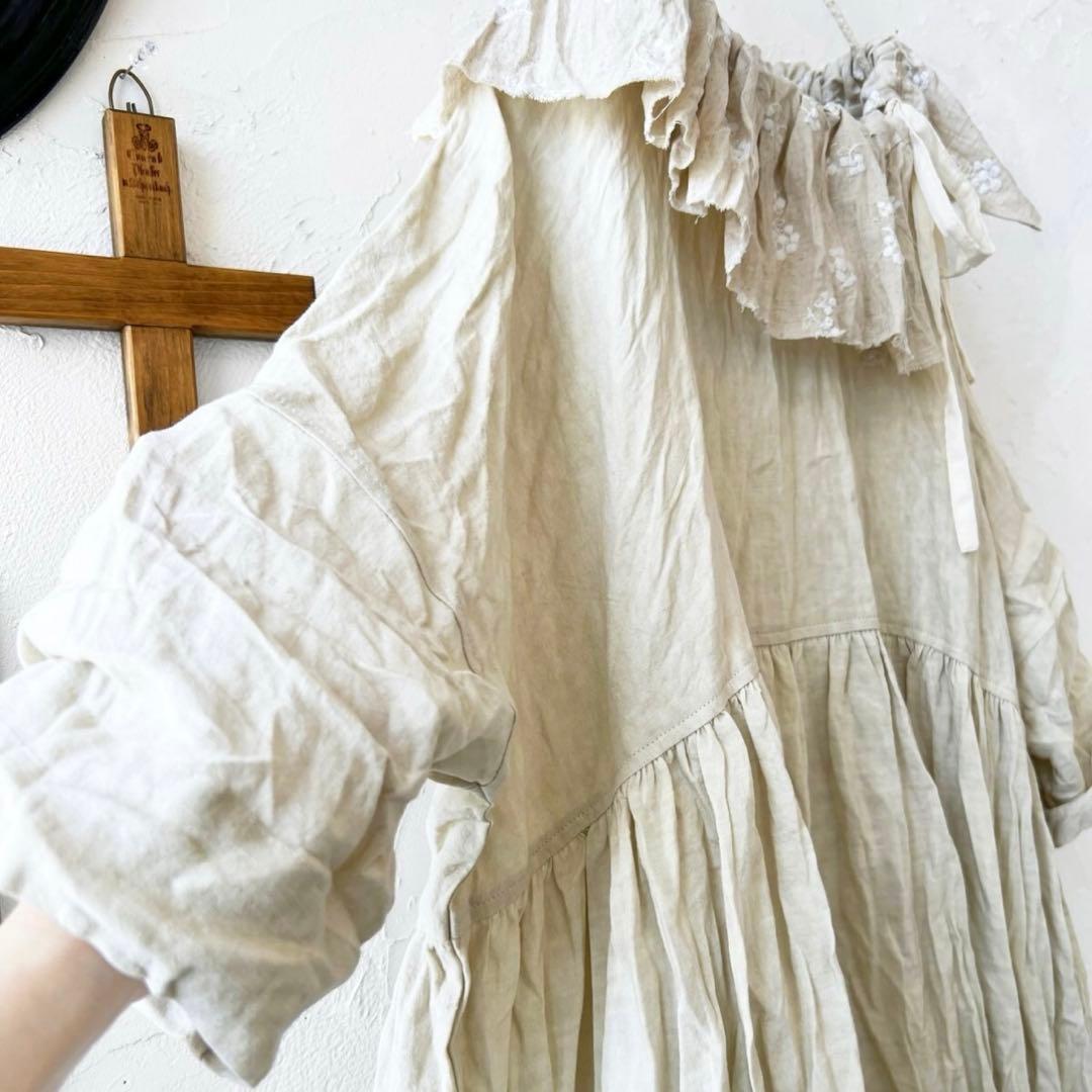 MARCHE' DE SOEUR大きなラッフル襟のチュニック