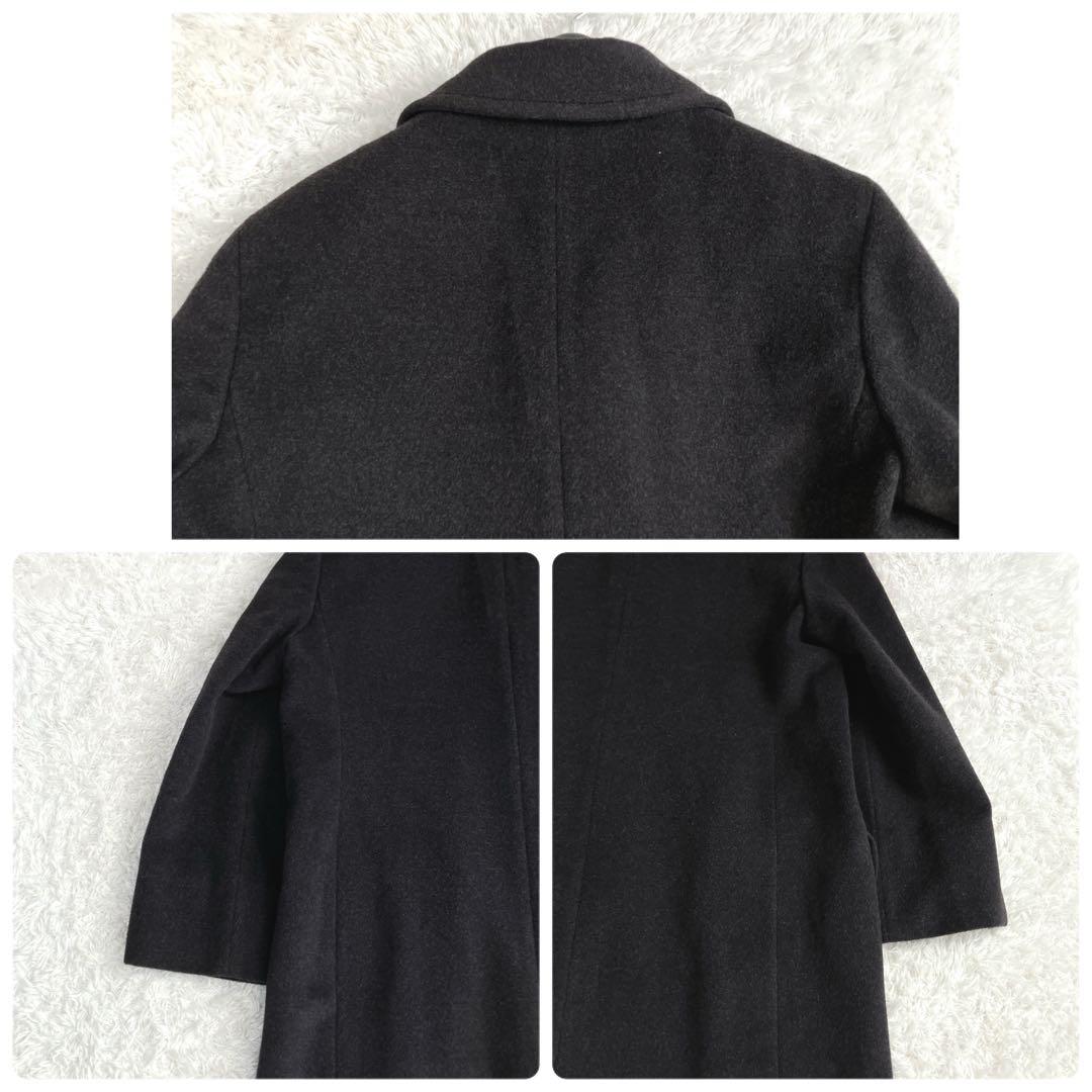 銀タグ✨42サイズ マックスマーラ ウールコート ゆったり ダブル ロング 茶