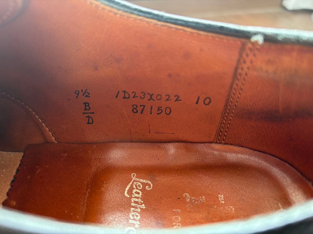 Alden コードバンvチップ ブラック9 1/2