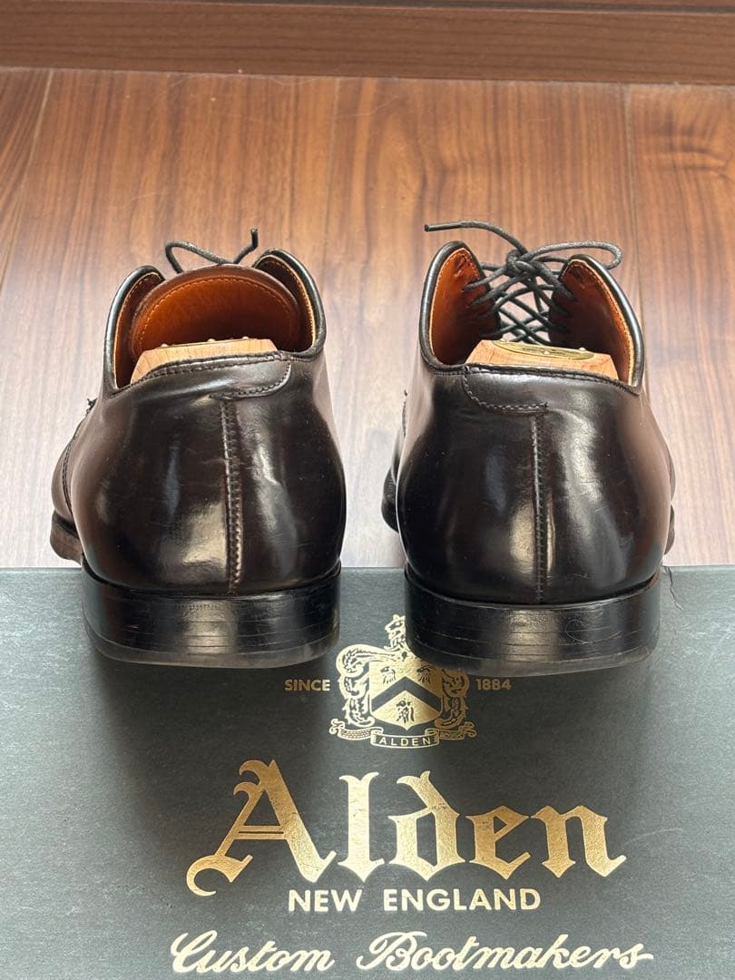 Alden コードバンvチップ ブラック9 1/2