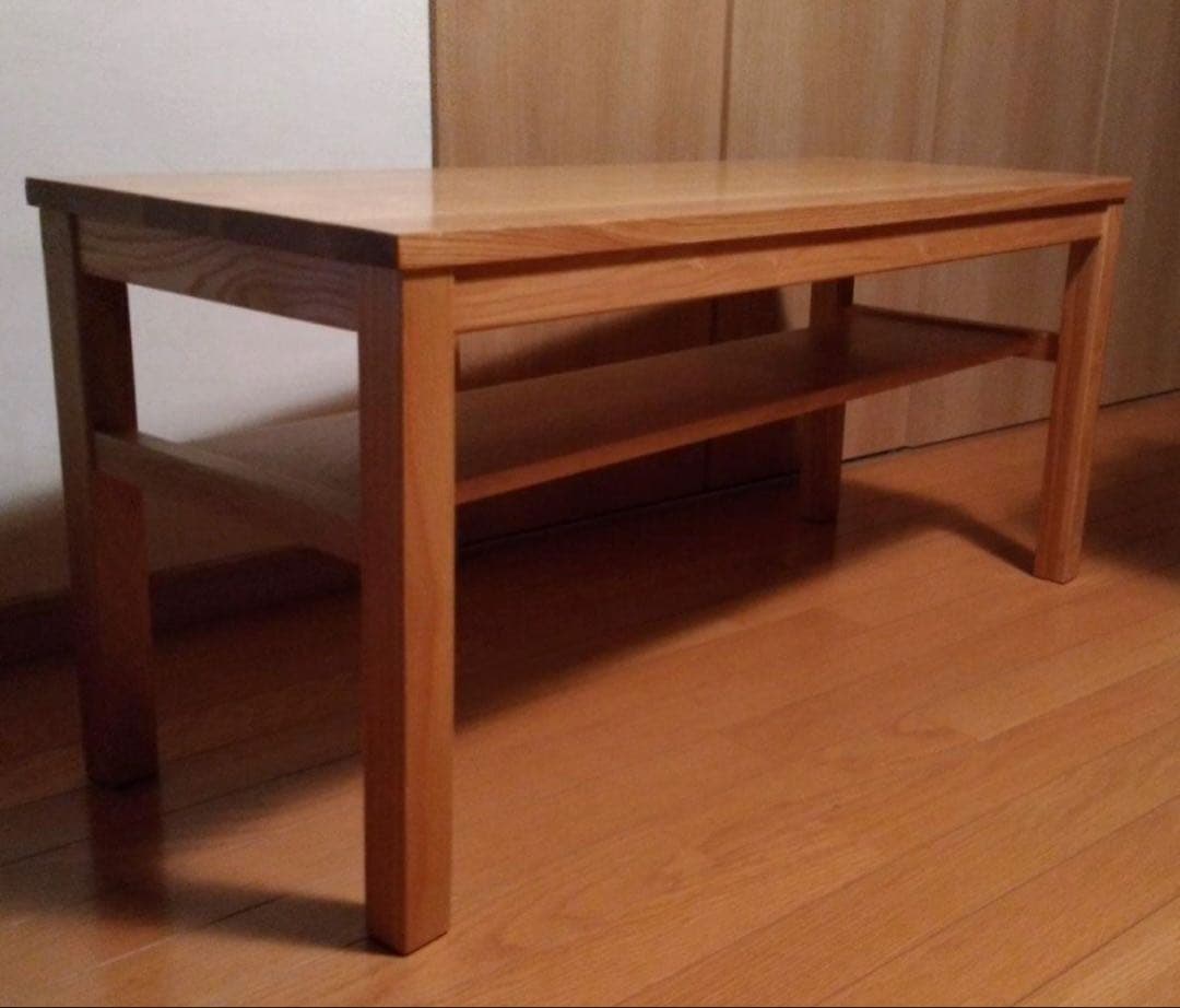 無印良品 無垢材ベンチ タモ材