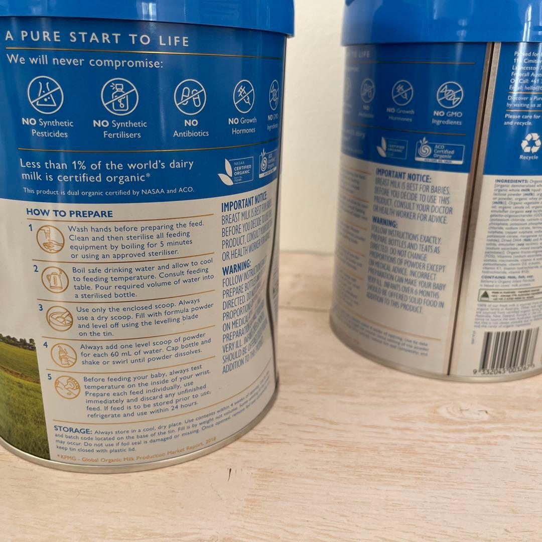 ベラミーズ　粉ミルク　ステップ1 0-6ヶ月　2つ