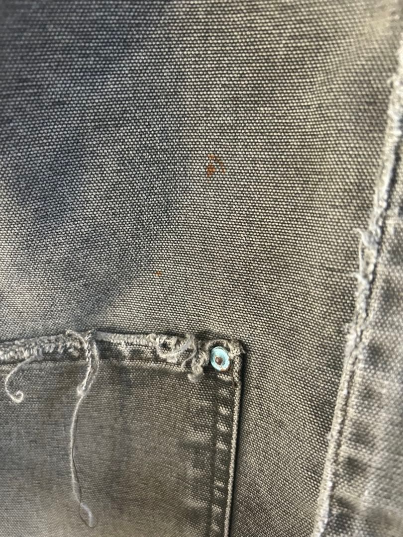 00s USA製 Carhartt ミシガンチョアコート モスグリーン ボロ