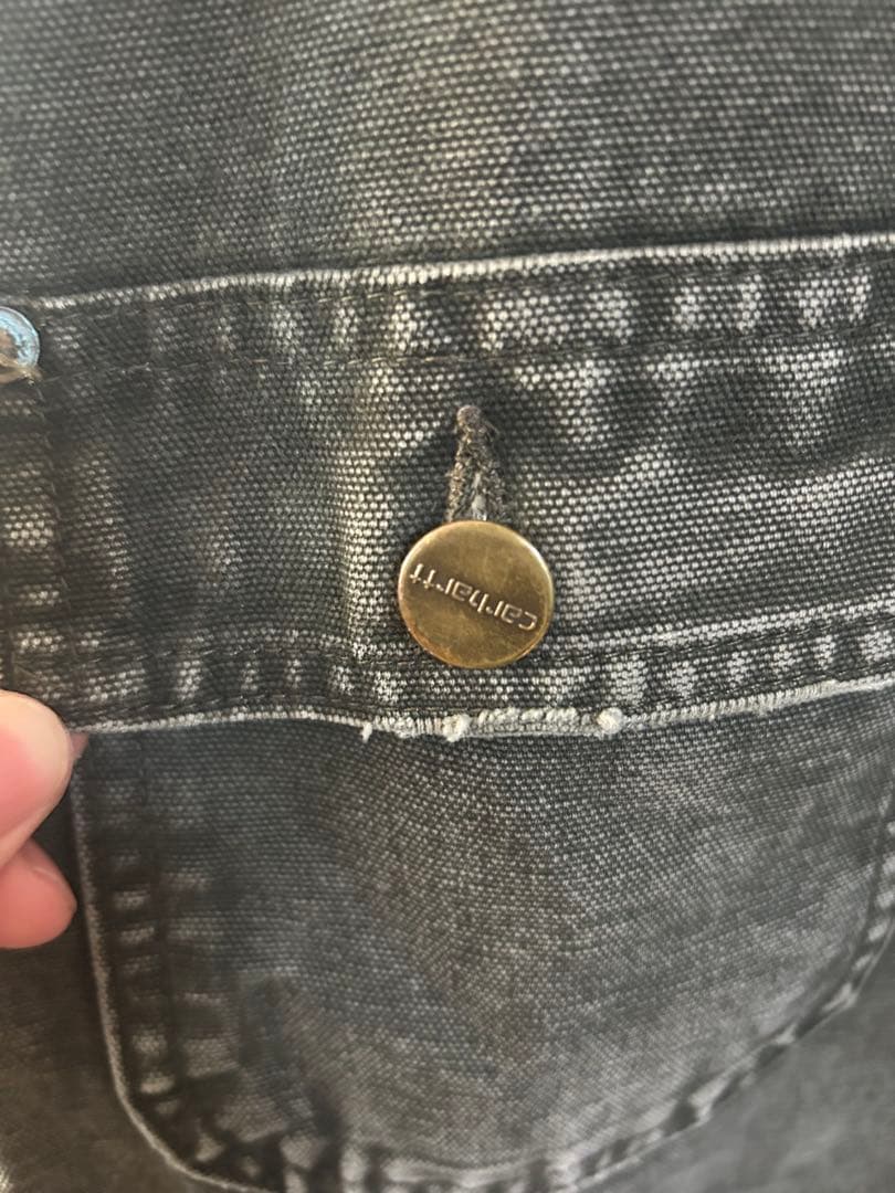 00s USA製 Carhartt ミシガンチョアコート モスグリーン ボロ