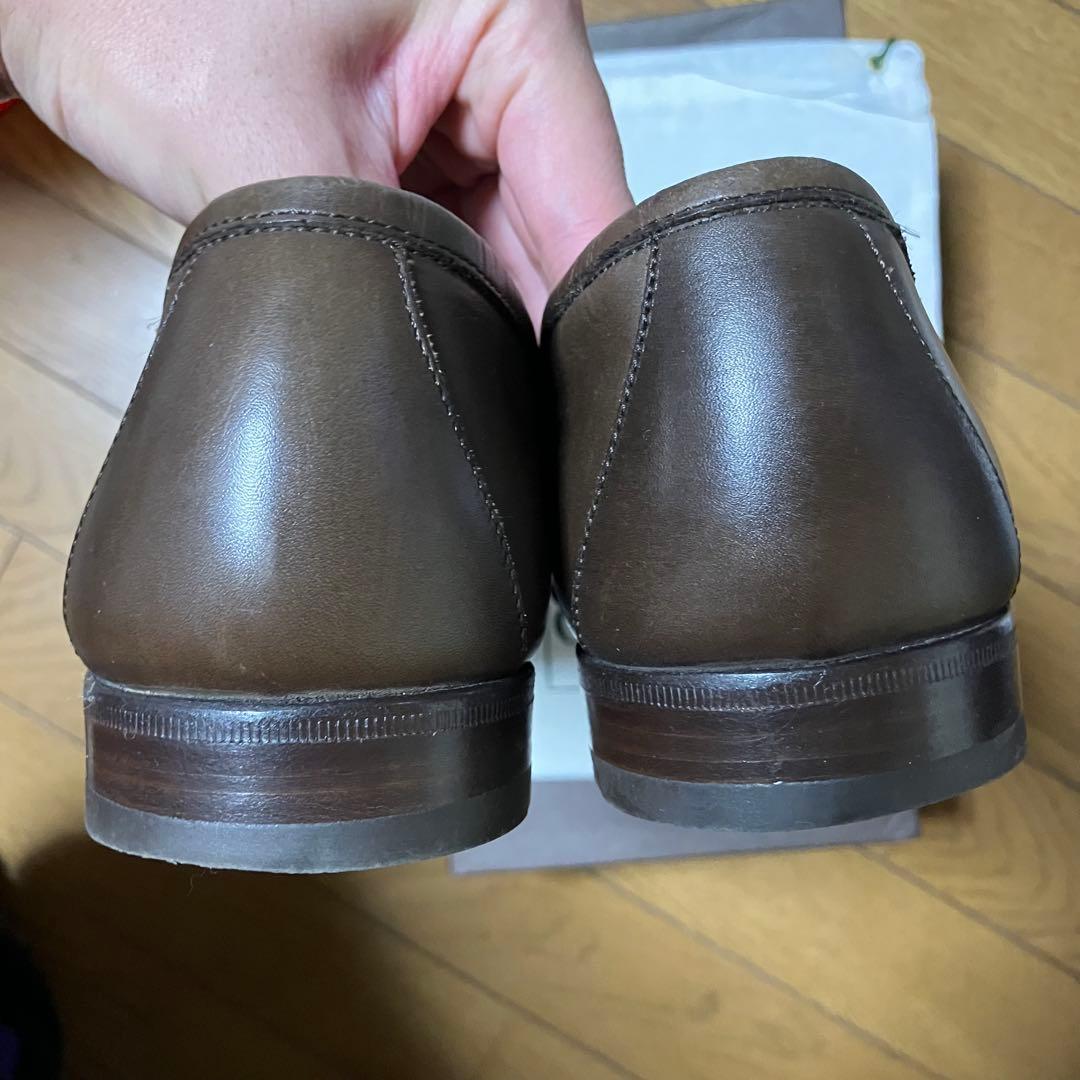 【美品】GUCCI ブラウンレザー ローファー　靴　42E ホースビット