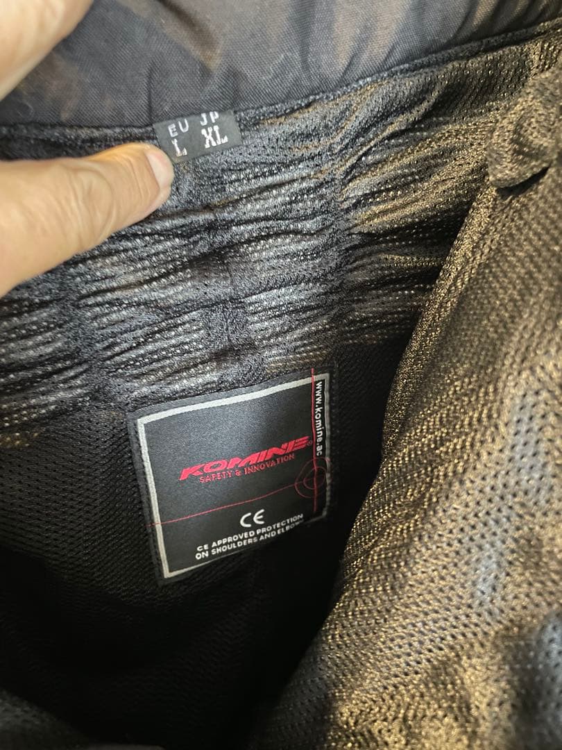 KOMINE バイクパンツ ブラック メッシュ素材