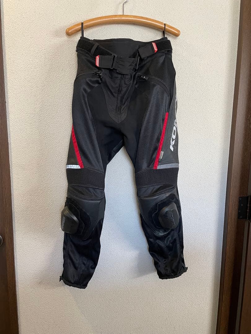 KOMINE バイクパンツ ブラック メッシュ素材