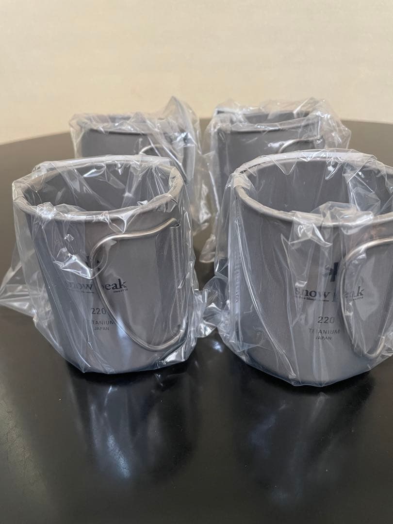 【新品未使用】 Peak チタンシングルマグ 220 4個セット