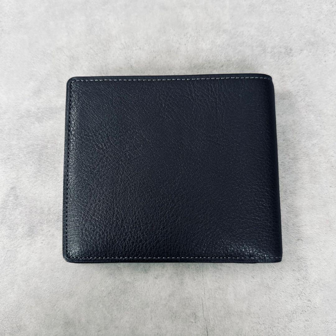 未使用✨GIVENCHY ワンポイント　4Gロゴ　レザー　二つ折り財布 黒