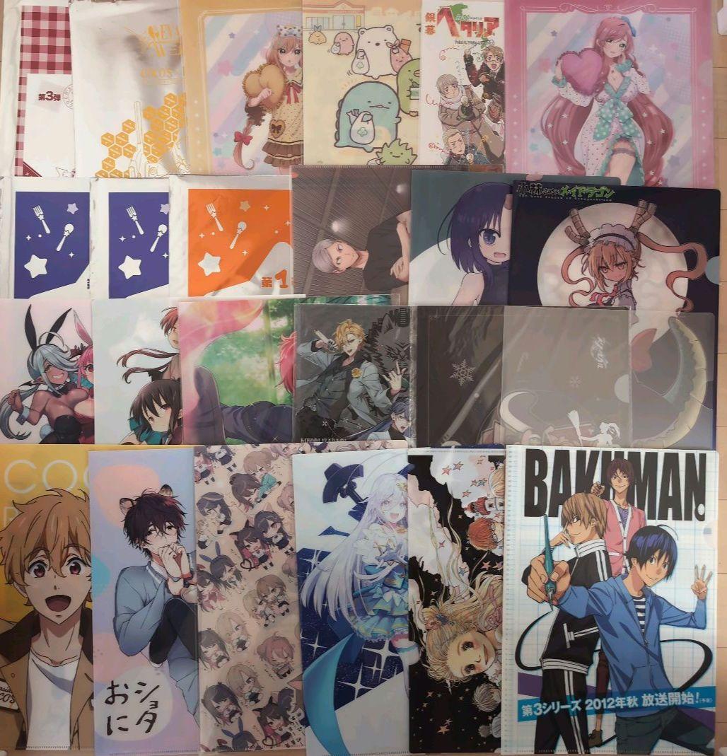 アニメ　漫画　キャラクター　A4 クリアファイル　大量　まとめ売り　360点