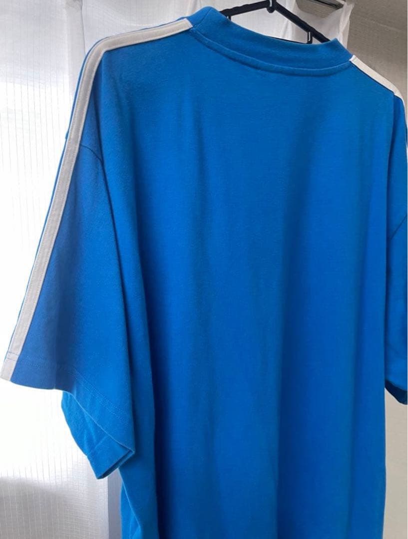 【美品】バレンシアガ BALENCIAGA adidas ブルーTシャツ