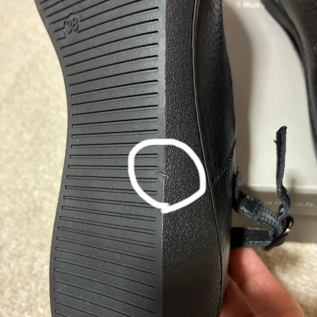 【美品•未使用級】yuko imanishi+ フラットシューズ 黒