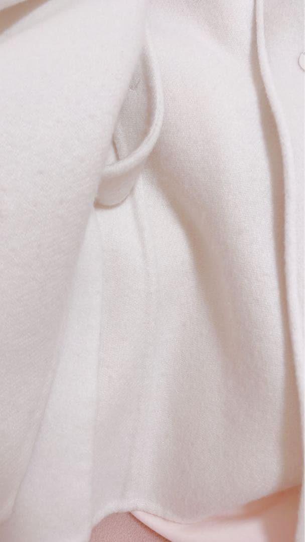 CELFORD ホワイト ケープコート　ファーティペットケープ　FREE