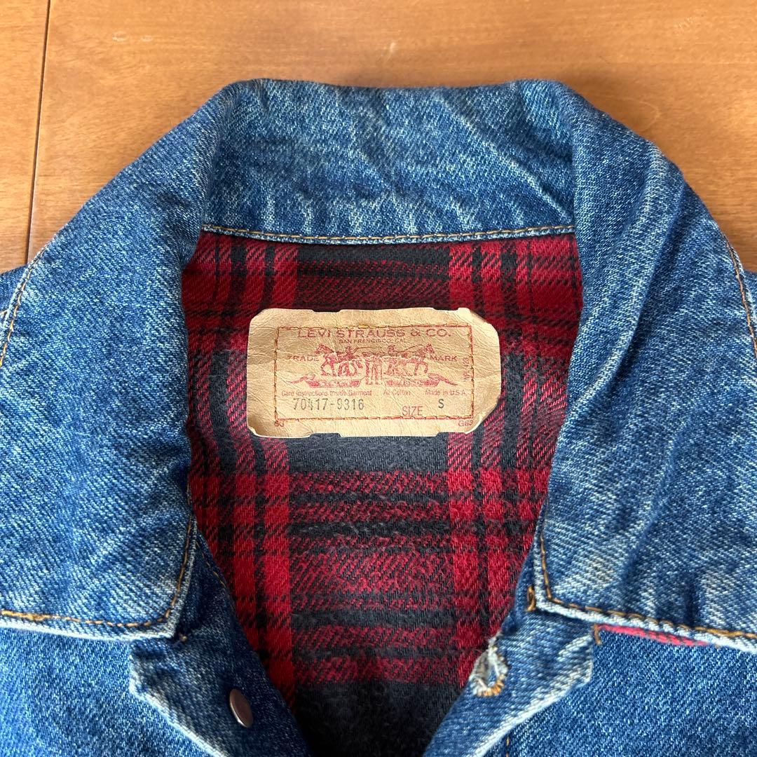 【希少】90s リーバイス70417-9316 ブランケット USA製 真紺