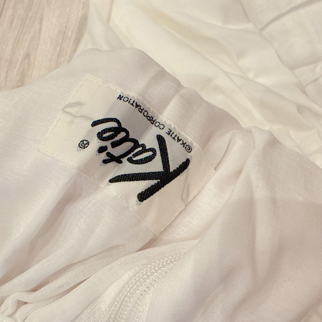 Katie完売品フレアスカート ホワイト フリーサイズ