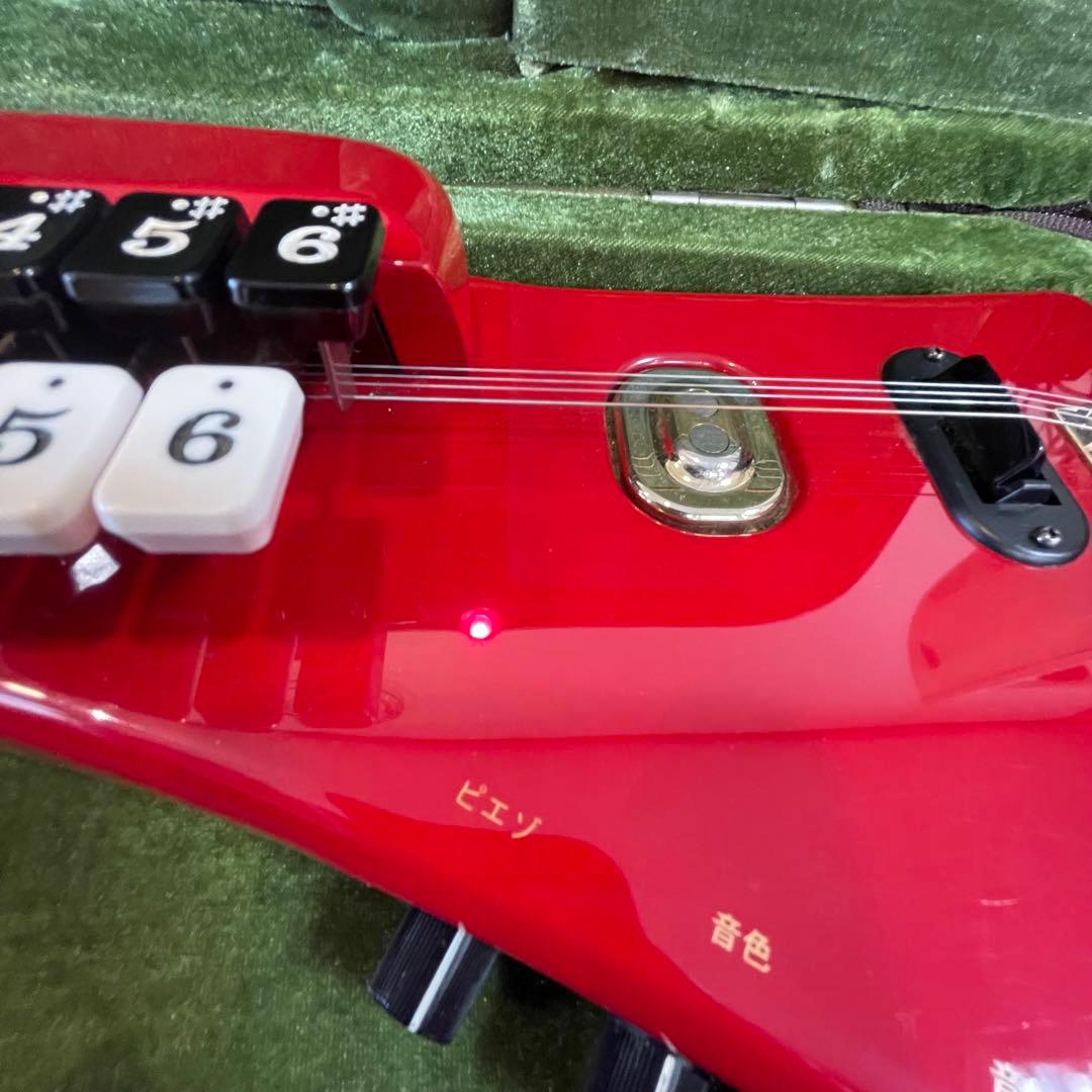 電気大正琴 SUZUKI こはく CHK-1 ソプラノ 赤 【美品】