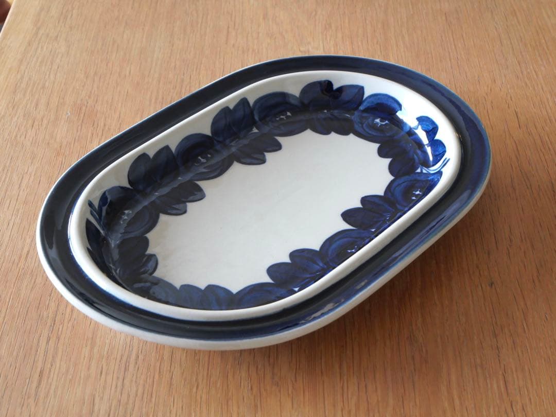アラビア　アネモネ　オーバル　プレート　大皿