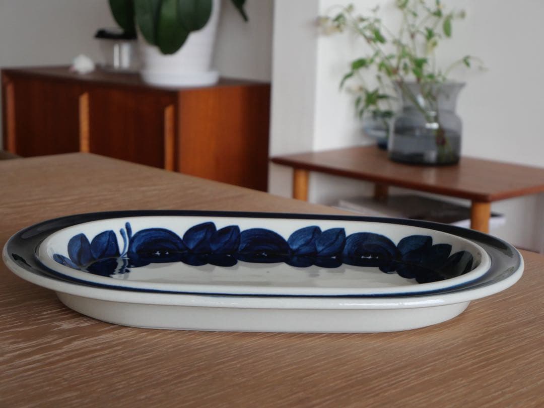 アラビア　アネモネ　オーバル　プレート　大皿