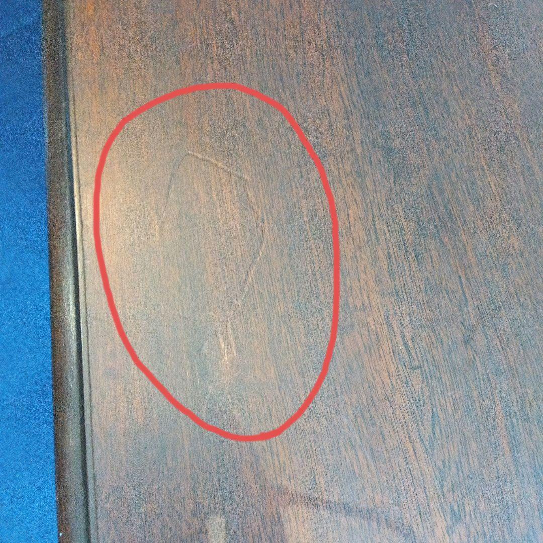 木製テーブル 約63cm x 41cm　ヴィンテージ　昭和レトロ