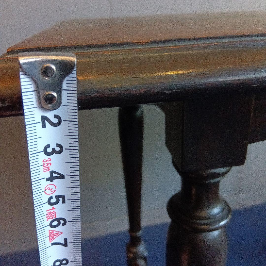 木製テーブル 約63cm x 41cm　ヴィンテージ　昭和レトロ