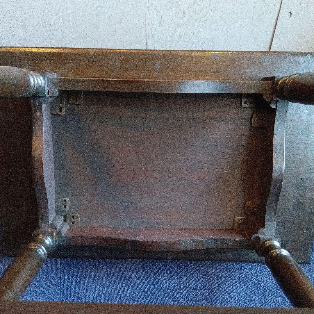 木製テーブル 約63cm x 41cm　ヴィンテージ　昭和レトロ