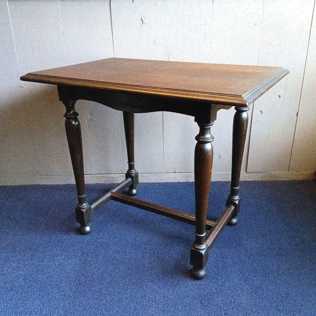 木製テーブル 約63cm x 41cm　ヴィンテージ　昭和レトロ