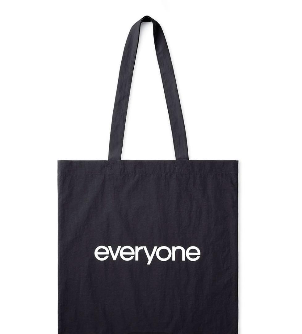 バッグ everyone nylon logo tote bag (BLACK)