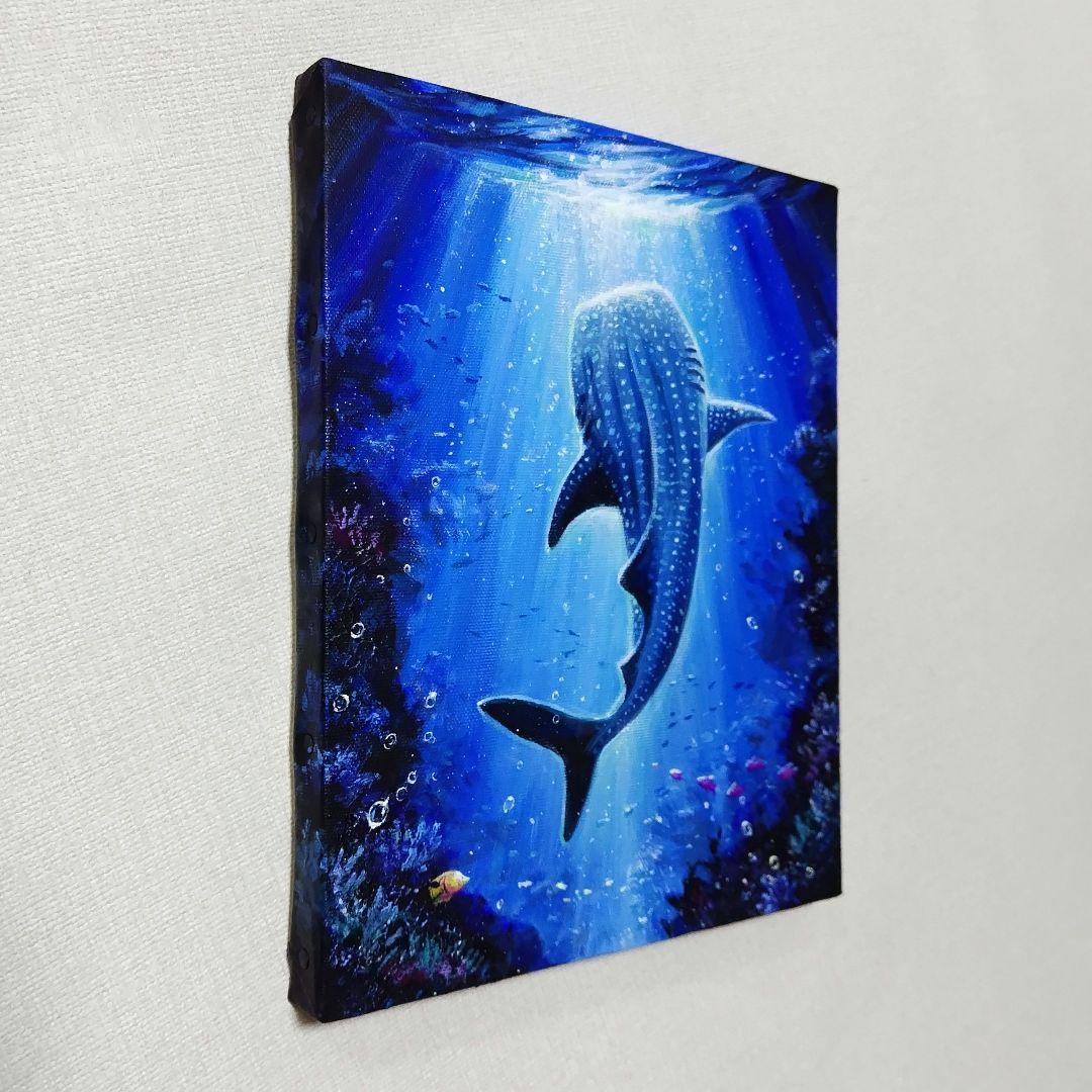 パ*ダ様 【海中世界】アクリル画 F3 風景画 絵画