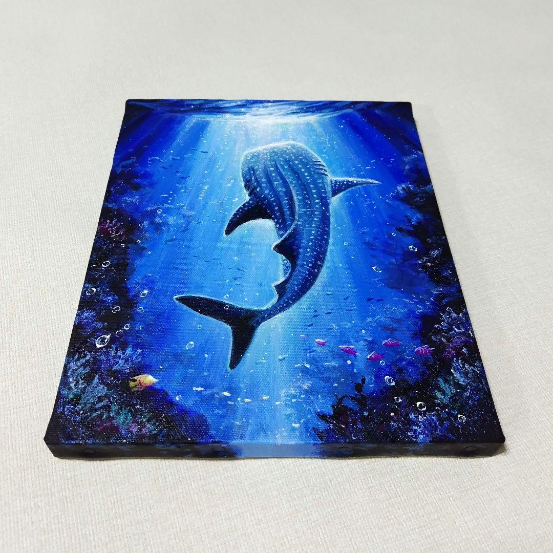 パ*ダ様 【海中世界】アクリル画 F3 風景画 絵画