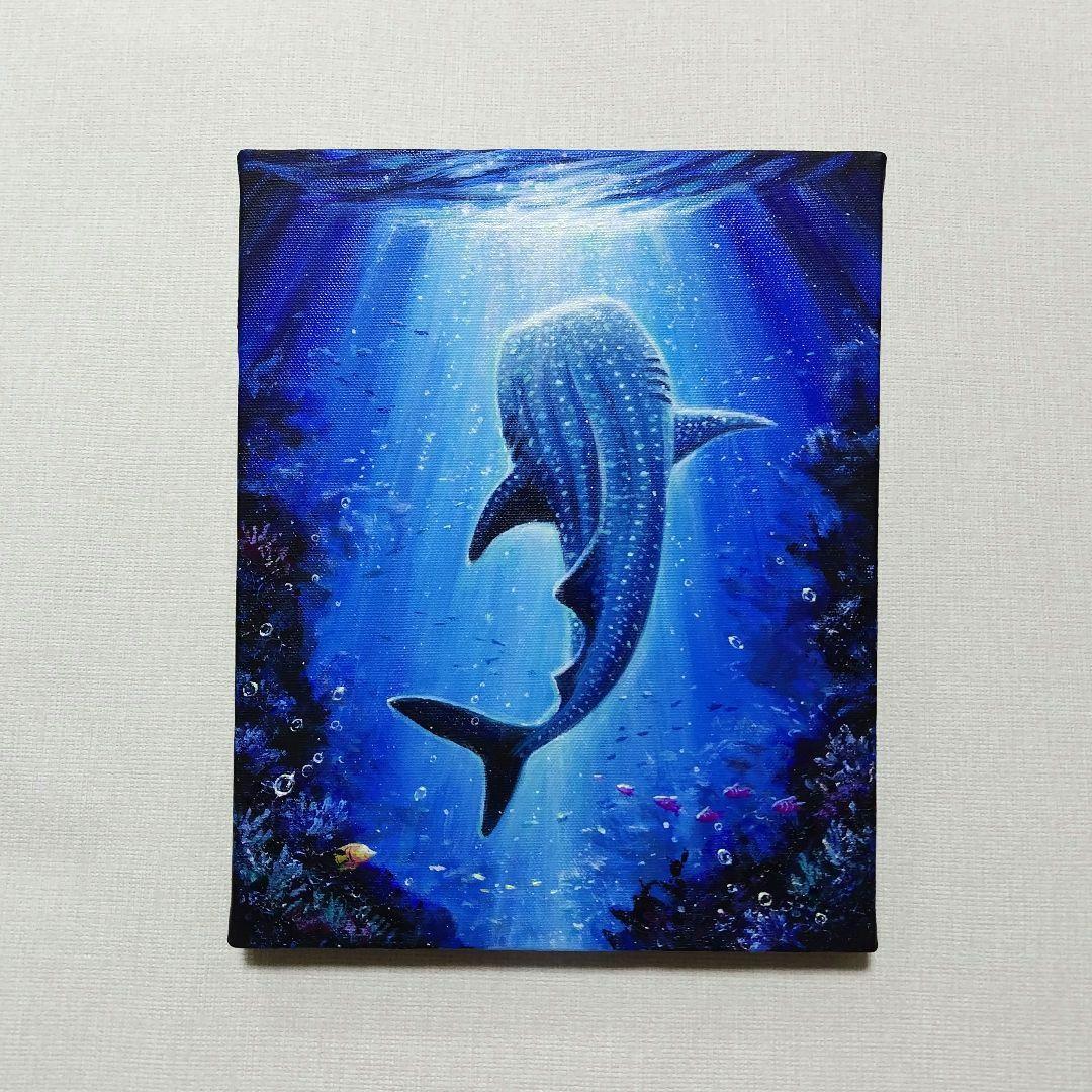 パ*ダ様 【海中世界】アクリル画 F3 風景画 絵画