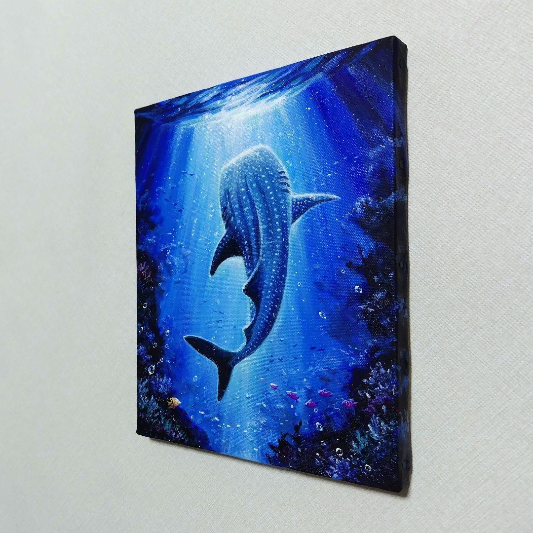 パ*ダ様 【海中世界】アクリル画 F3 風景画 絵画