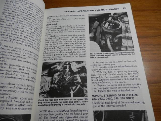 MERCEDES-BENZ　1974-79 　repair&tune-up